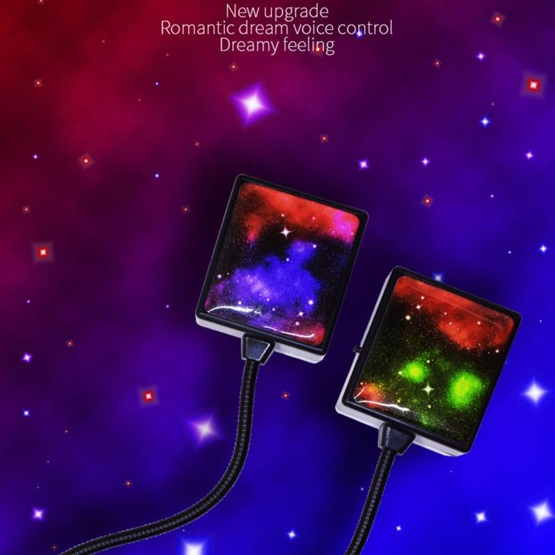 Декоративная атмосферостойкая светодиодная лампа USB «Звездное небо» для салона автомобиля, портативный светильник для декора дома
