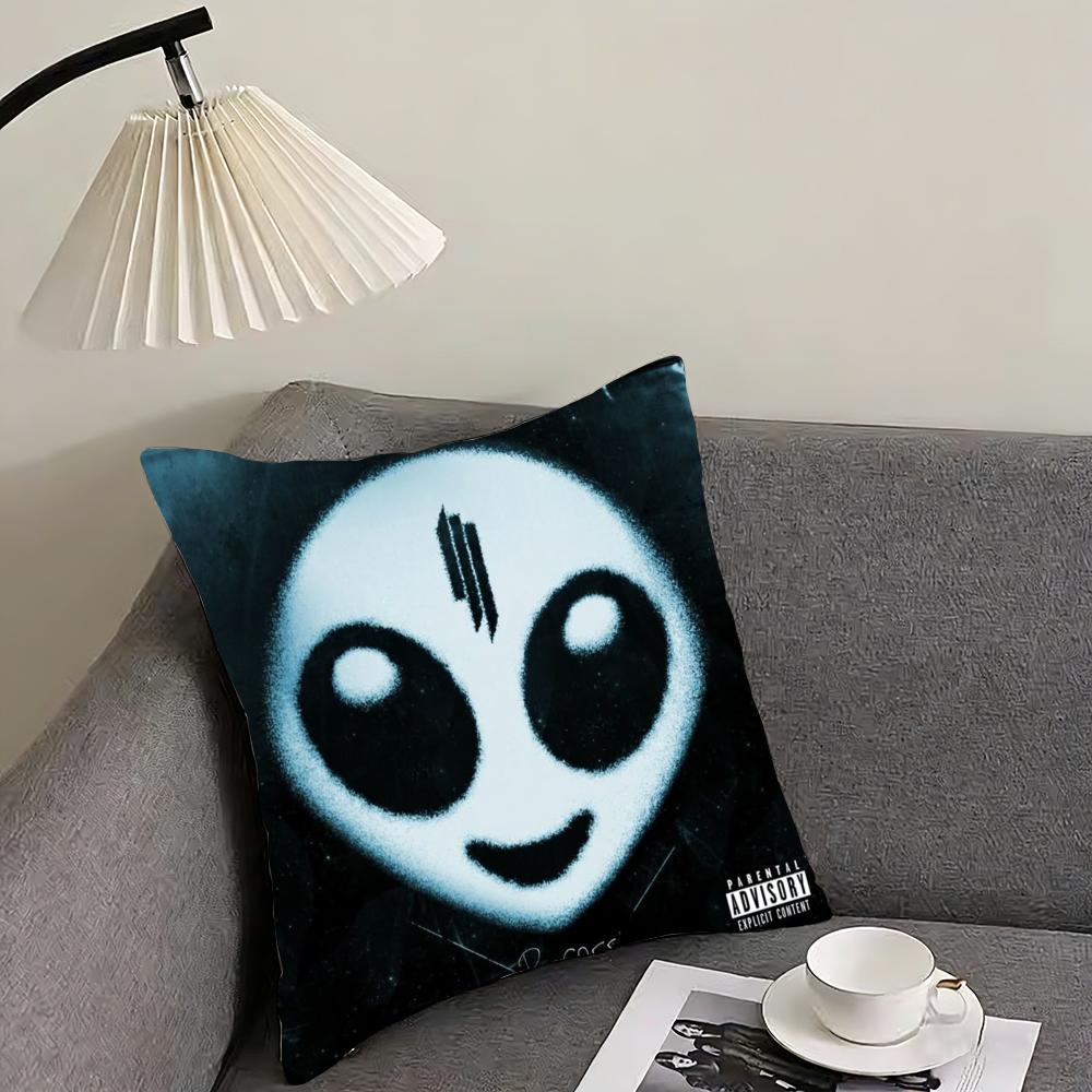 Чехол на подушку Skrillex – Двусторонний плюшевый чехол для подушки – Для автомобиля, дивана, спальни, идеален в качестве подарка.