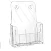 Plastic Brochure Holder Clear Flyer Display Stand Durable Filing Magazine Rack  Bookcase