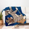Tom & Jerry Kids Cartoon Wall Stickers Home Decor Art Mural Poster GiftBlanket Flannel Throw Blanket for Sofa, Bed, Travel, Camping, Office