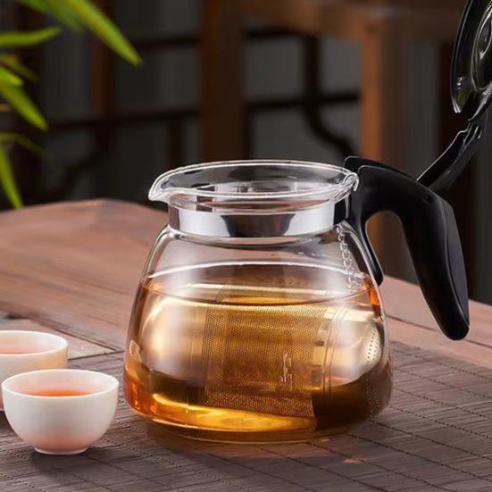 Ситечко для чая из нержавеющей стали, сито для заварки чая, мелкоячеистый чайный шарик с цепным крючком для листового чая, специй