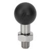 Motorcycle Thread Ball Mount Stainless Steel Rubber Easy Installation Ball Adapter for Motorbike Phone Holder M10