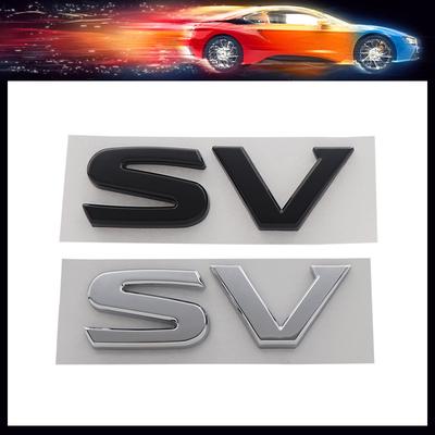 3D Премиум SV S V Буквы для Великобритании Японии Японский внедорожник Внедорожный автомобиль Капот двигателя Крыло багажник Задняя наклейка Эмблема Значок Наклейка