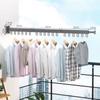 Space Saving Collapsible Dryer Racks for Balcony Parlour Laundry, Aluminum Retractable Hanger, Wall Mounted Clothes Drying Rack
