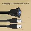 Высокоскоростной USB 3.0 Двойные Интерфейсы Кабель Данных Защелкивающееся Крепление Водонепроницаемый ПВХ для Автомобилей Мотоциклов Лодок Панелей