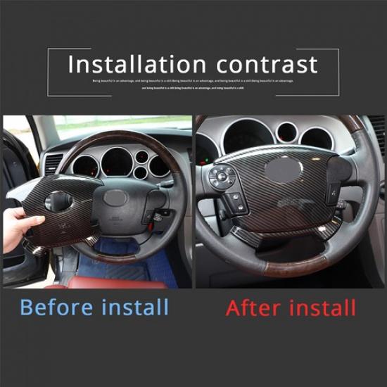 Декоративная накладка на центр руля из карбонового ABS для Toyota Tundra 2007-2013
