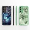 Phone Case For Samsung A15 A16 A26 A36 A56 M15 Fashion Aesthetic Butterfly Lightweight Soft Screen Protector Liquid Silicone Couples Cover For Samsung