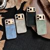 Защитный чехол для iPhone 17 Pro Max с гальваническим металлическим покрытием и PU-кожей, с точным вырезом для камеры