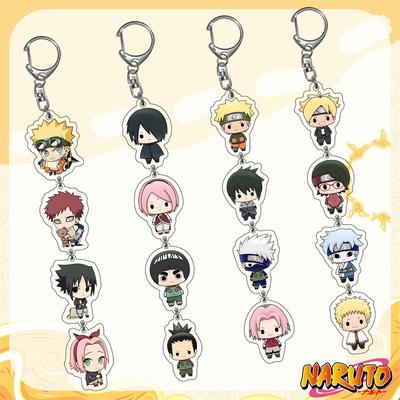 Аксессуары для акриловых брелоков Аниме Наруто Брелок для ключей с рисунком из мультфильма Узумаки Наруто