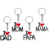 DAD and MOM Epoxy Keychain - Father's & Mother's Day Gift