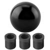 Car Universal Manual Knob Gear Shift Head Round Ball Shape (Black)