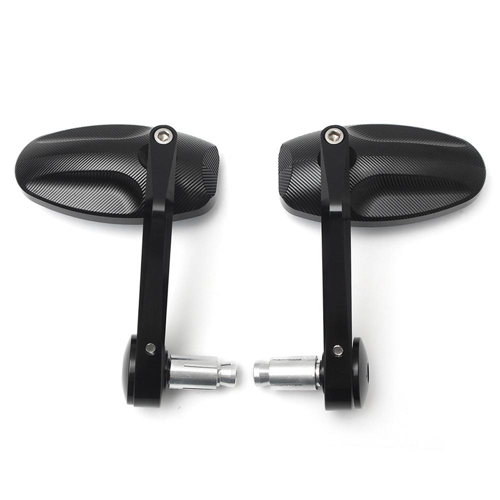 2Pcs CNC Motorcycle Bar End Black Rearview Side Mirrors for Triumph Speed Triple