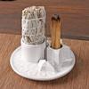Incense Burner Holder Decor Accessories Home Fragrance Ceramic Ornament for Tabletop Living