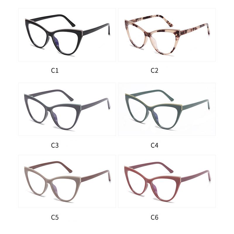 Женские очки «кошачий глаз» с пружинными шарнирами для близорукости, очки с защитой от синих лучей и близорукости, мощность 0-0,5-0,75 до-6,0