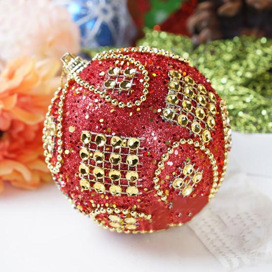 Рождественские шары Подвески Стразы Антидеформируемое украшение Праздничный подарок Фестивальные шары Подвески Товары для вечеринок