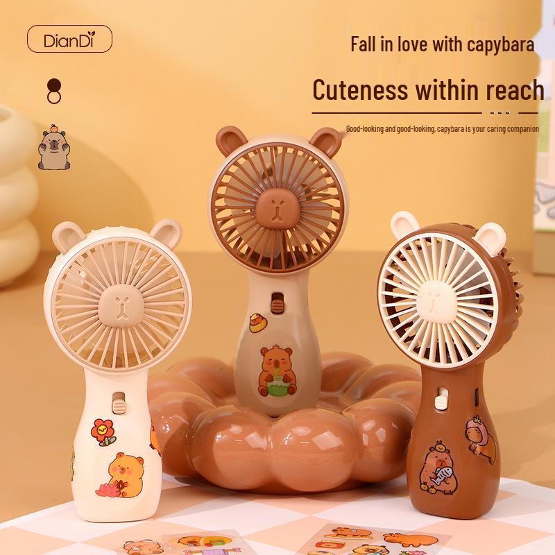 Rechargeable USB Mini Cartoon Snail Fan - Handheld & Desktop Electric Fan Gift