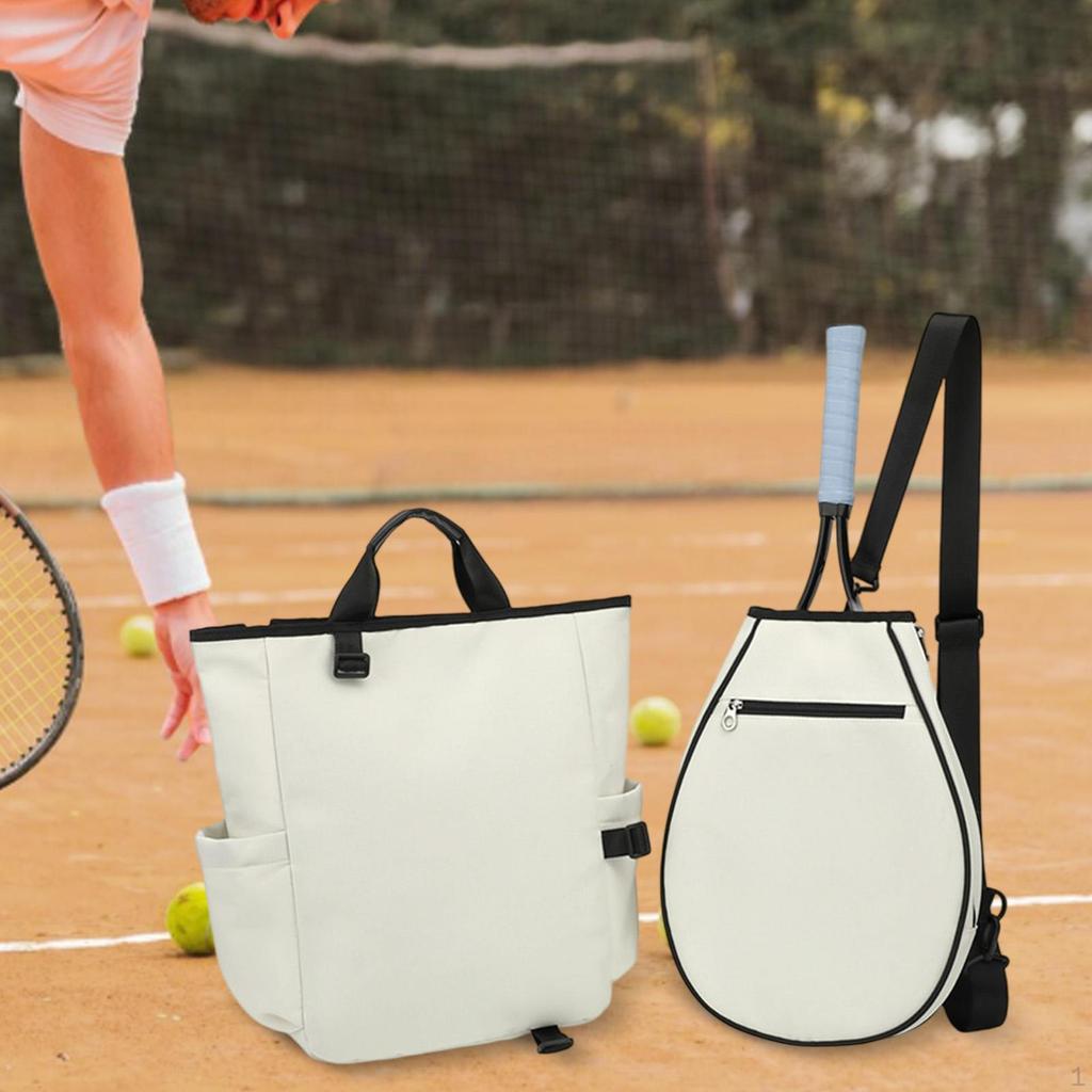 Tennis Backpack Duffle Bag Storage Racket Racquet Holder with Pockets Pickleball for Sports