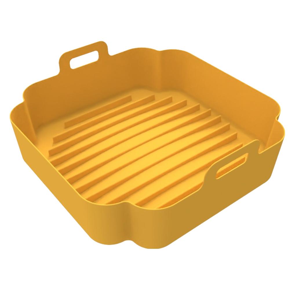 Многоразовая сменная кастрюля для аэрофритюрницы Многоразовые силиконовые вкладыши для аэрофритюрницы Антипригарные Легкоочищаемые вкладыши для аэрофритюрницы Поднос для пищевых продуктов Безопасен для пищевых продуктов