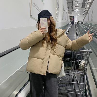 Зимняя куртка для отдыха с капюшоном на хлопковой подкладке, пальто, короткая толстая одежда для женщин и студентов