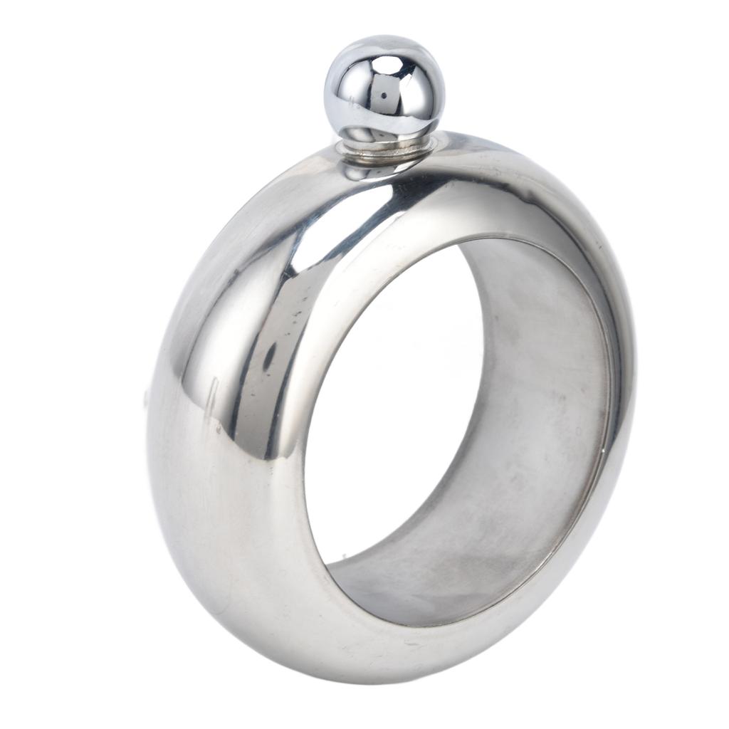 Фляга-браслет, фляги для вина из нержавеющей стали, подарок для переноски напитков с воронкой, 100 мл