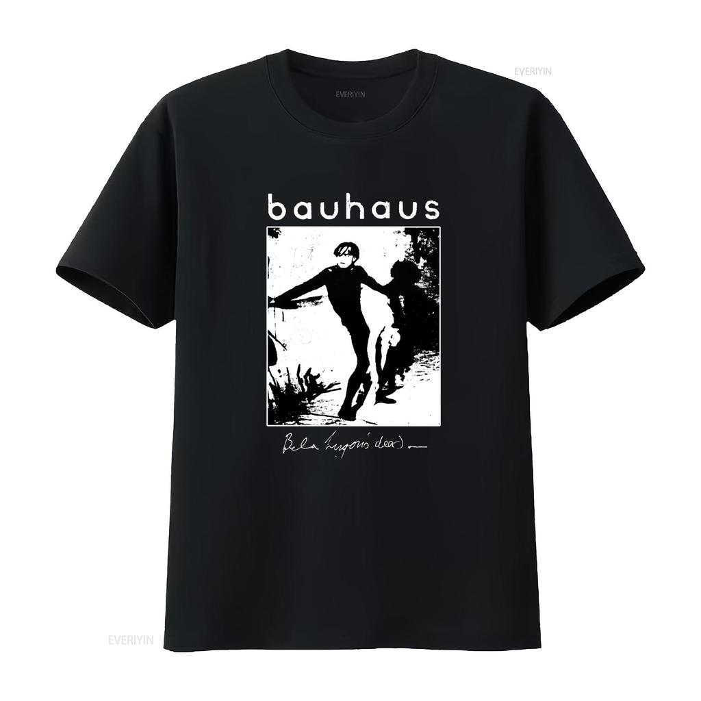 Bauhaus 1989 Bela Lugosis Dead Vintage Style Cotton Black T Shirt Retro Design Comfortable Fabric vintage Washed Casual Soft