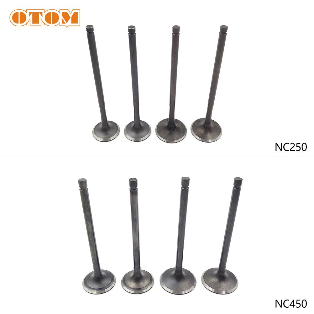 OTOM For ZONGSHEN NC250 NC450 Motorcycle Engine Valve Intake Exhaust Stem KAYO T4 Off Road Motocros Dirt Bike Engine Spare Parts