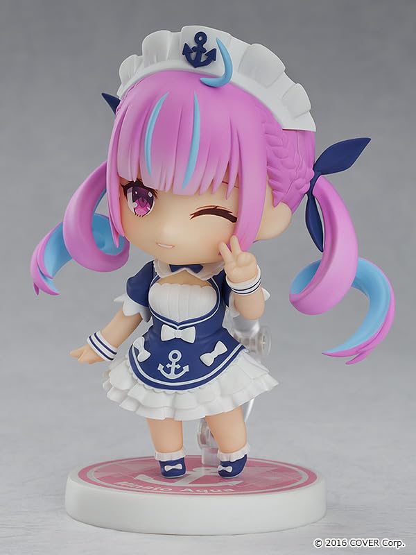 Nendoroid Hololive Production Aqua Minato Пластиковая окрашенная подвижная фигурка Перепродажа Немасштабная