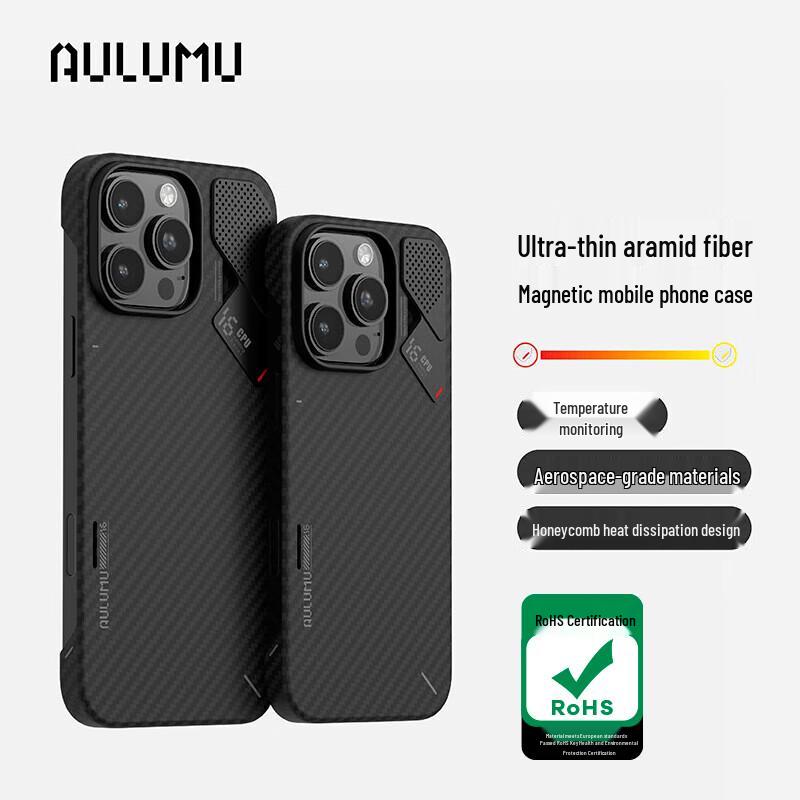 Керамический чехол AULUMU A16 из арамидного волокна с MagSafe для iPhone 16 Pro Max