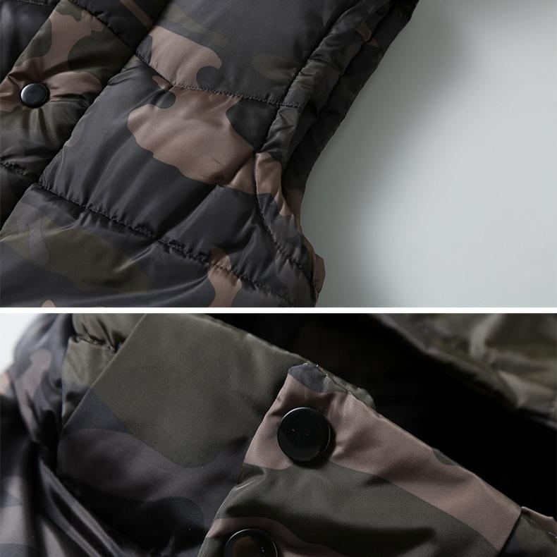 Plus Size Men Sleeveless Jacket Winter New Casual Hooded Cotton Padded Sleeveless Vest Man Warm Camouflage Sports Waistcoats