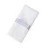 Customized White Cotton Linen Hemstitched Cotton Linen Napkins for Restaurant Hotel Plain Weave Washable Table Napkin for Dinner