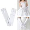 Wear Children's Wedding Dress Full Finger Mittens Wedding Gloves Princess Gloves Stage Gloves