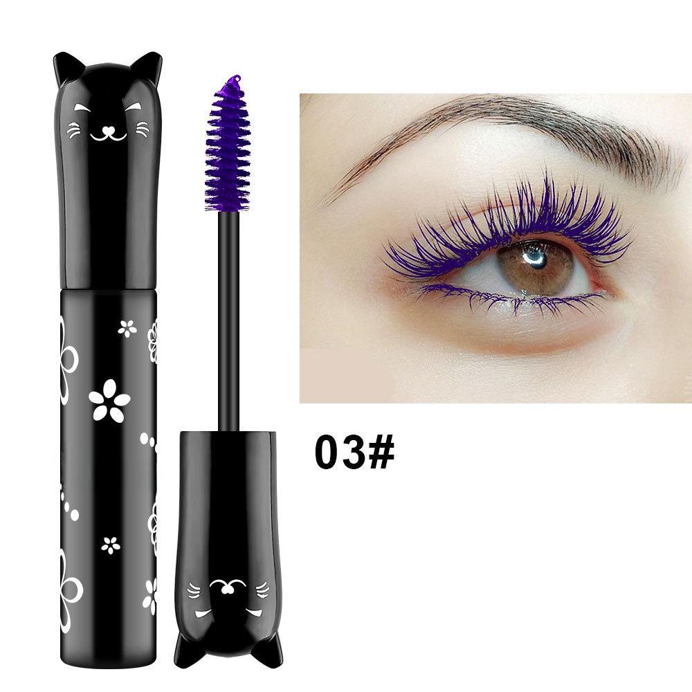 1PC Eye Makeup Color Mascara Waterproof Quick-drying Eyelash Curling Lengthening Makeup Eyelashes Party Stage Use