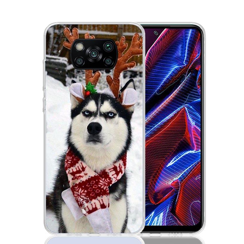 Siberian Husky Dog Case Phone Cover for Xiaomi Redmi Note 10 9 9S 8 8T 7 5 Pro Mi 12T 11T 10T 9T 12 11 Lite A3 A2 Trend Fundas M