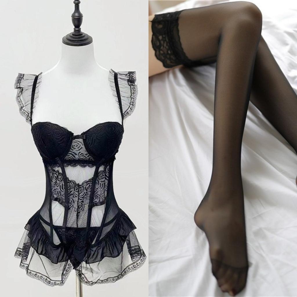 Сексуальный кружевной жилет Fish Bone с накладкой на грудь, можно носить на улице, красивое цельное нижнее белье