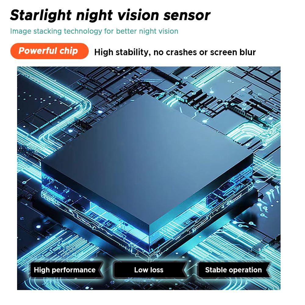 Xtahdge Digital Night Vision Binoculars, All Black, Full Color, 4K, All Black, 800 Meter Large Screen, Infrared Telescope