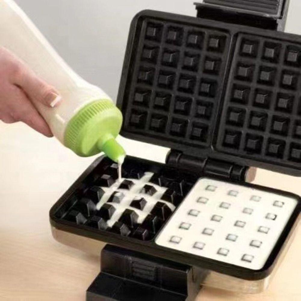 With Lid Batter Mixing Bottle 700ml Sauce Bottle Baking Tool Pancake Dispenser  Pancake