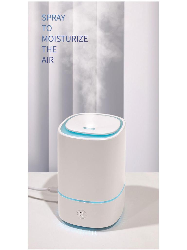 Аромадиффузор с текстурой дерева: Ультразвуковой увлажнитель воздуха с 7-цветной светодиодной подсветкой для дома и автомобиля