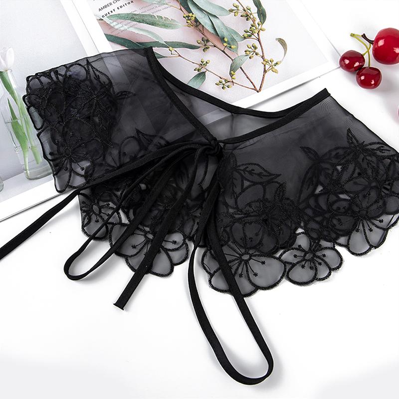 Shirt Lapel Necklace Ladies False Collar Blouse Top Faux Half-Shirt Clothes