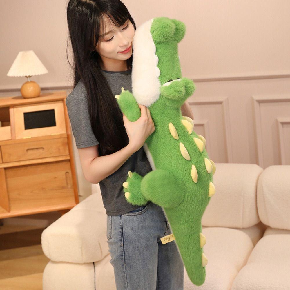 Stuffed Animal Crocodile Doll Plush Toy Cartoon Crocodile Throw Pillows Birthday Gifts
