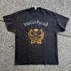 Футболка унисекс Motorhead Звезда Логотип Черная Винтажный стиль Размер S5XL