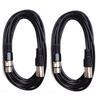 [Set of 2] TRUE DYNA TDXLR-05 Affordable Microphone Cable, 5m, XLR-XLR