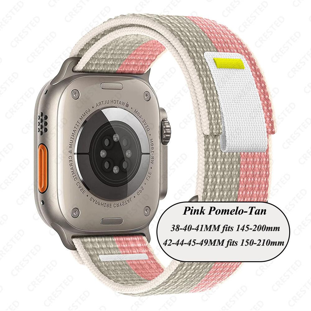 Ремешок Trail Loop для Apple Watch Ultra 2/Ultra 49 мм 45 мм 41 мм 44 мм 40 мм 42 мм 38 мм Нейлоновый ремешок iWatch для Apple Watch Series 9 8 7 6 SE 5 4 3 2 1