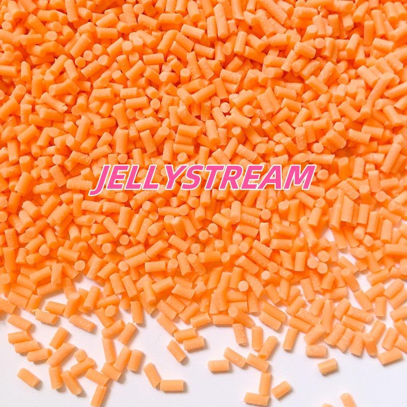 1KG 3mm Colorful Long Candy Polymer Soft Clay Sprinkles Multi Simulation Sugar Cutters for Slime DIY Accessories Figurine