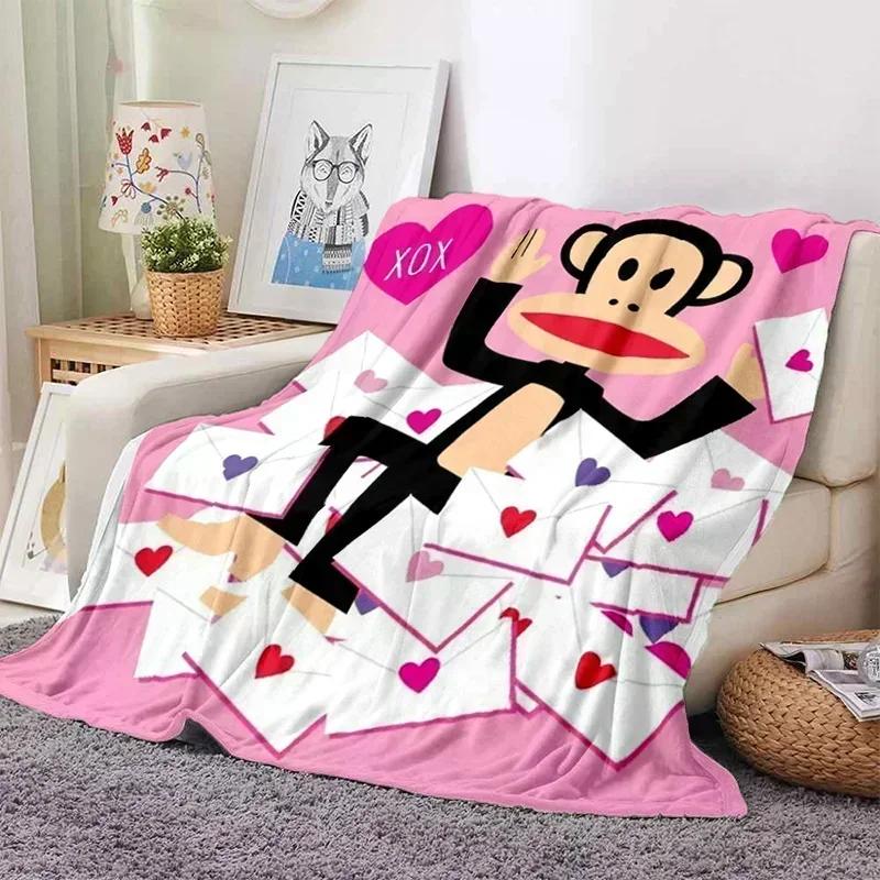 P-Paul Frank фланелевый гостиная, спальня, диван-кровать, детский пикник, тепло, комфорт, портативное одеяло, подарок на день рождения r2