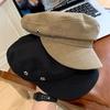 Flat Top Octagonal Cap Vintage Newsboy Hats Casual Star Hole Berets  Ladies
