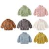 Children's Plush Jacket Double-Sided Velvet Solid Color Warm Unisex Kids Jacket Top
