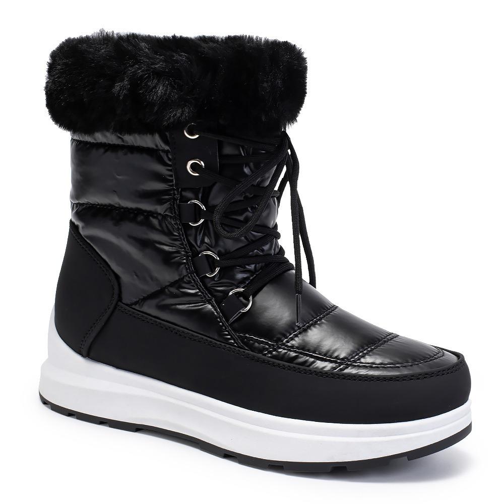 Wool Collar High Tube Warm Women's Waterproof Boots