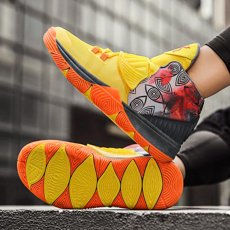 Молодежные баскетбольные кроссовки высокого качества, мужская обувь, нескользящая подошва, износостойкие мужские баскетбольные кроссовки, модные удобные баскетбольные кроссовки