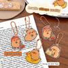 Funny Cartoon Capybara Keychain Creative Cute Capybara Pendant  Simple Backpack Decoration Accessories Birthday Gifts