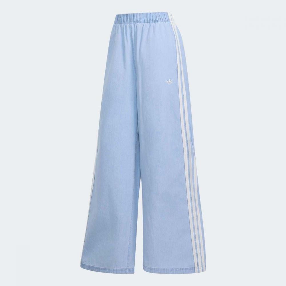 adidas Женские летние джинсовые брюки клеш с блеском